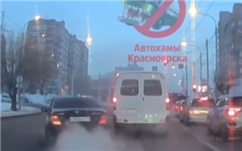 В Красноярске благодаря видео из соцсетей водителя Мерседеса накажут за выезд на встречку