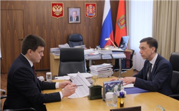 Губернатор обсудил с главой Избиркома Красноярского края предстоящие выборы