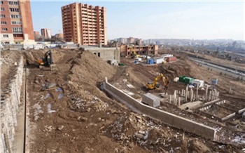 Две подпорные стены достроят в мае у опасного склона на 2-й Огородной в Красноярске