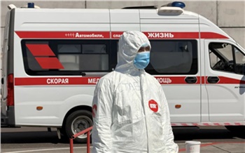 В аэропорту Красноярска отрепетировали, как встречать пассажиров с опасной инфекцией