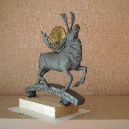 Макет скульптурной композиции «Солнечный олень» 