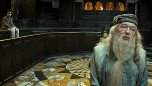 Dumbldore stood up and was counted