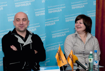 Захар Прилепин и Ольга Ребковец