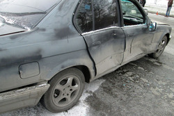 В Абакане из-за неосторожности на дороге BMW протаранил ВАЗ