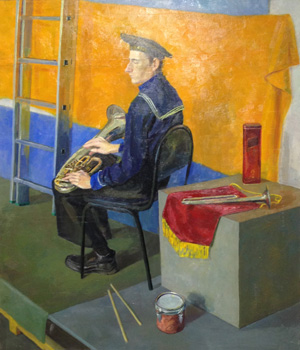 Никитин А., Портрет моряка, КГХИ