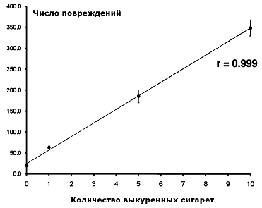 Действие курения на ДНК