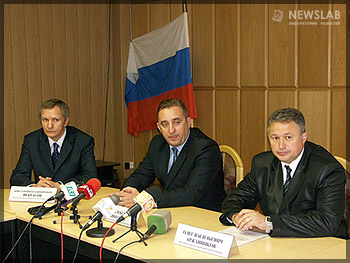 Пресс-конференция (Константин Некрасов, Юрий Николаев, Олег Аржанников)