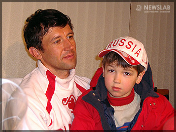 Павел Ростовцев с сыном
