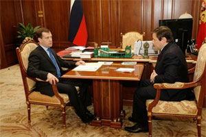Встреча Медведева и Хлопонина