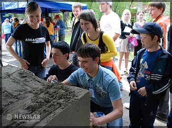 Первый городской молодежный фестиваль песочной скульптуры