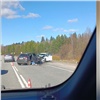 На трассе под Красноярском в ДТП погиб водитель иномарки (видео)