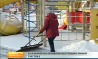 Красноярск укрыло снегом