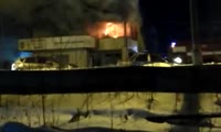 Пожар в здании ГИБДД в Лесосибирске