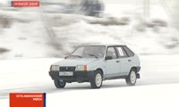 В Хакасии прошли ледовые гонки среди полицейских