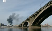 Пожар в Красноярске на ул. Островского, 3