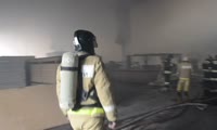 Пожар в мебельном цехе на ул. Томской