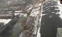 Снос цехов Комбайнового завода в Красноярске, 23 марта 2018