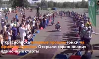 Как проходили первые гонки на офисных креслах в Красноярске