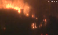 Пожар на улице Малиновского в Красноярске 