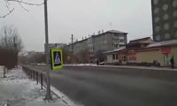 Пешеходный переход на Судостроительной в Красноярске