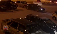 Авария на парковке в Ачинске