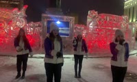Открытие арт-галереи «Ледяная сказка» Красноярской магистрали