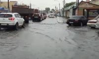 Потопы на улицах правобережья Красноярска