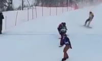 Николай Олюнин победил на этапе Кубка России по сноуборду-кроссу