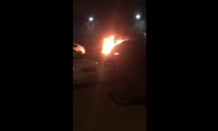 В переулке Светлогорский неизвестные подожгли машину