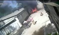 Взрыв машины в Железногорске