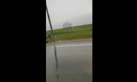 «Хонда» врезалась в столб в районе Дрокино