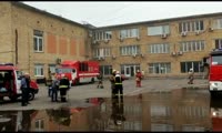 Пожар в здании Афонтово