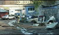 Пожар на улице Дорожная