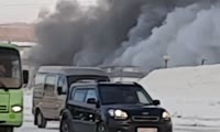 Пожар в Норильске на улице Нансена