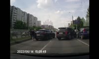 Дорожный конфликт в Красноярске