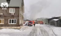 Пожар на территории предприятия Красэласт