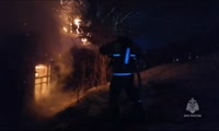 Пожар в жилом доме в Ачинске 
