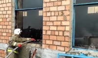Тушение пожара в поселке Степной Назаровского района