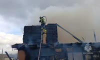 Тушение пожара на Брянской 