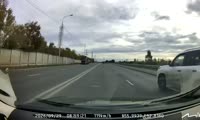 Момент ДТП с видеорегистратора  Volkswagen Passat