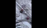 Гололед в мкр. Солнечный
