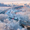 Коммунальный мост в Красноярске оказался парализован из-за выезда на встречку

