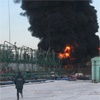 При пожаре на красноярской нефтебазе разлилось топливо