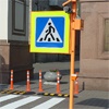 В Красноярске появился инновационный пешеходный переход с прожектором