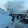 На трассе в Красноярском крае загорелся междугородный автобус (видео)