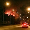 На улице Маерчака в Красноярске горит двухэтажное здание