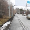 На улице Свердловской к красноярским «Столбам» проложили тротуар