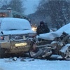 Снег и гололедица стали причиной серьезных пробок в Красноярске
