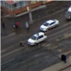 У Предмостной в Красноярске сбили бежавшую рядом с «зеброй» женщину (видео)