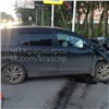 Водитель пострадал в столкновении двух иномарок на ул. Алексеева в Красноярске